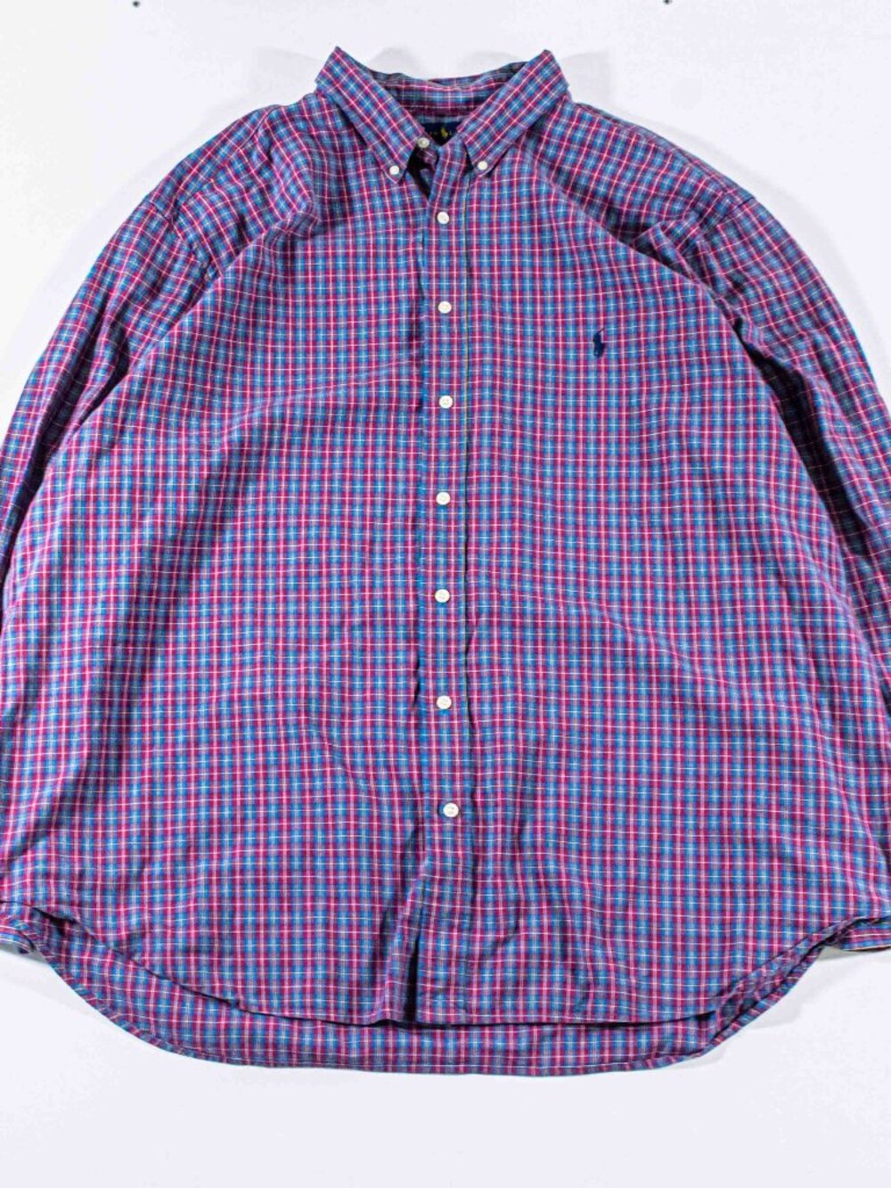 Polo Ralph Lauren 3XB Shirt Big & Tall Classic Fit Plaid Button Down Pony Logo